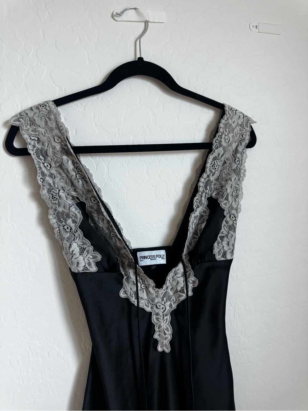 Princess Polly Nourish Lace Trim Satin Cocktail Dress - Picture 4 of 7